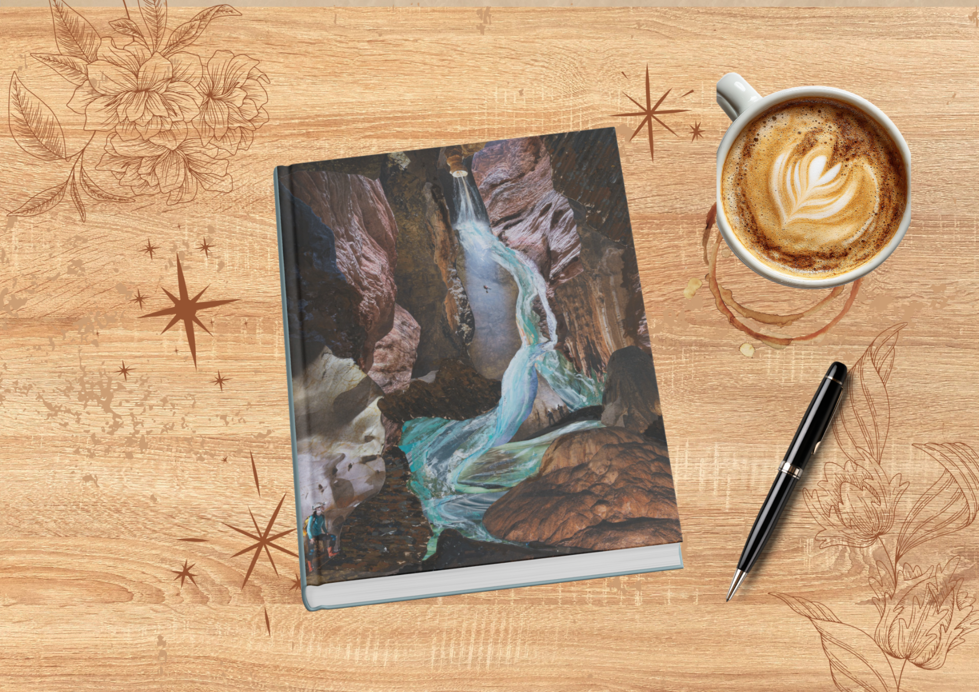 Collage Cover Notebook - Spelunking